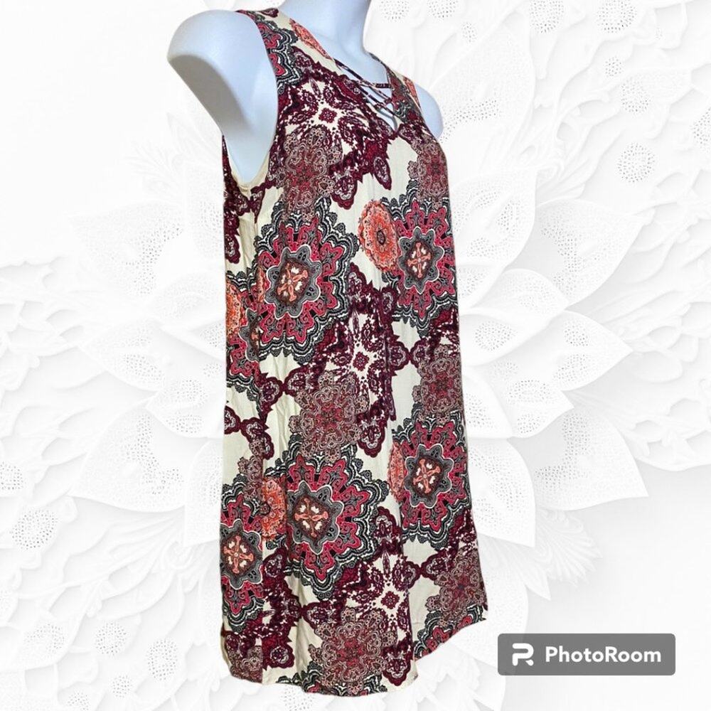 NEW YORK AND COMPANY Boho style cross front dress - Large - Picture 3 of 5